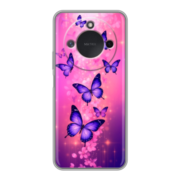 Силиконовый чехол на Honor X9c Smart с принтом Бабочки