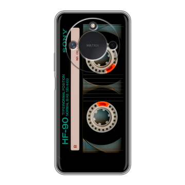 Силиконовый чехол на Honor X9c Smart с принтом Кассета