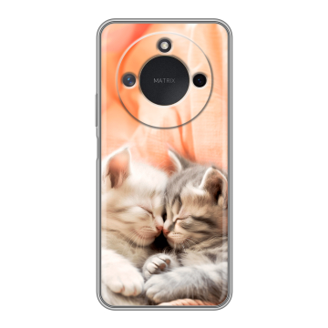 Силиконовый чехол на Honor X9c Smart с принтом Котята