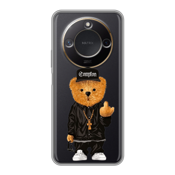 Силиконовый чехол на Honor X9c Smart с принтом Мишка