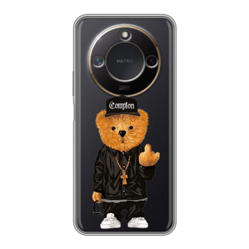 Силиконовый чехол на Honor X9c Smart с принтом Плюшевый медведь