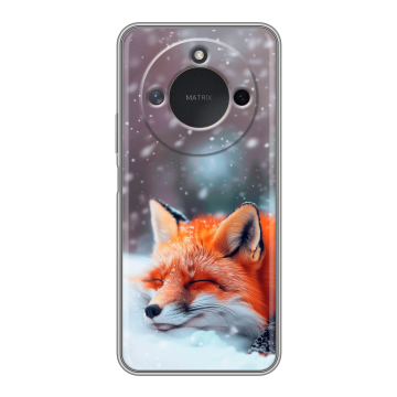 Силиконовый чехол на Honor X9c Smart с принтом лиса