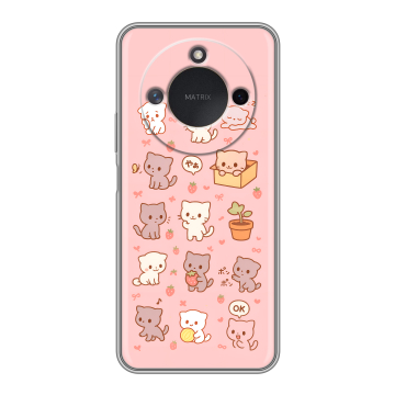 Силиконовый чехол на Honor X9c Smart с принтом Hello Kitty Хелоу Кити