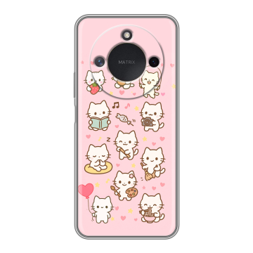 Силиконовый чехол на Honor X9c Smart с принтом Hello Kitty Хелоу Кити