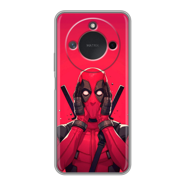 Силиконовый чехол на Honor X9c Smart с принтом Дедпул Deadpool