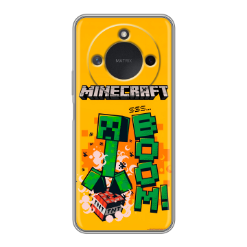 Силиконовый чехол на Honor X9c Smart с принтом Майнкрафт Minecraft