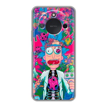 Силиконовый чехол на Honor X9c Smart с принтом Рик и Морти Rick Morty