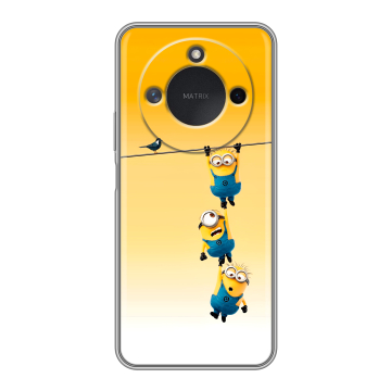 Силиконовый чехол на Honor X9c Smart с принтом Миньоны