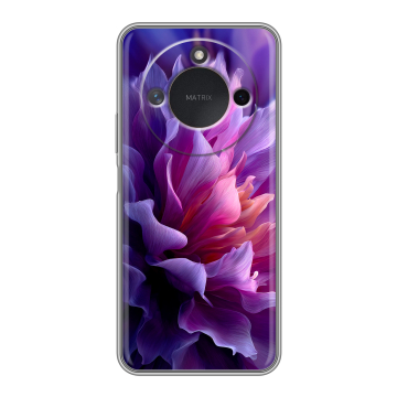 Силиконовый чехол на Honor X9c Smart с принтом женский цветы