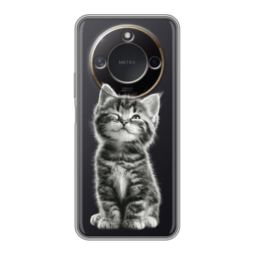 Силиконовый чехол на Honor X9c Smart с принтом Котенок