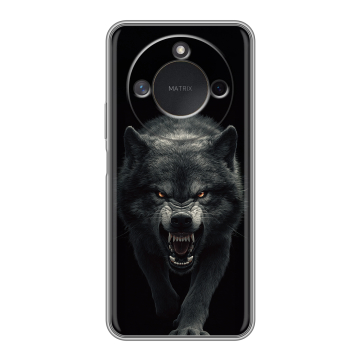 Силиконовый чехол на Honor X9c Smart с принтом Волк