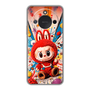 Силиконовый чехол на Honor X9c Smart с принтом Labubu Лабубу