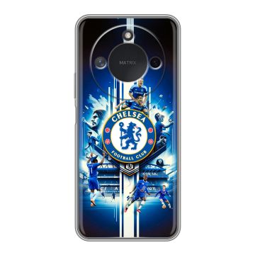 Силиконовый чехол на Honor X9c Smart с принтом Chelsea Челси Силиконовый чехол на Honor X9c Smart с принтом Chelsea Челси