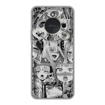 Силиконовый чехол на Honor X9c Smart с принтом Ahegao Ахегао Аниме Силиконовый чехол на Honor X9c Smart с принтом Ahegao Ахегао Аниме