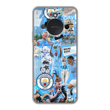 Силиконовый чехол на Honor X9c Smart с принтом Man City Манчестер Сити Силиконовый чехол на Honor X9c Smart с принтом Man City Манчестер Сити