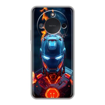 Силиконовый чехол на Honor X9c Smart с принтом IronMan Железный человек