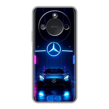 Силиконовый чехол на Honor X9c Smart с принтом Mercedes Мерседес