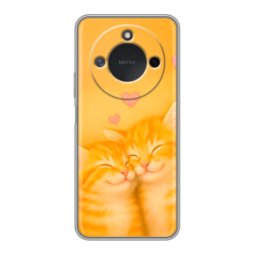 Силиконовый чехол на Honor X9c Smart с принтом Милые котята