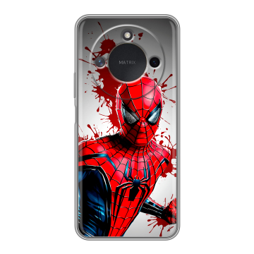 Силиконовый чехол на Honor X9c Smart с принтом Spiderman Человек паук