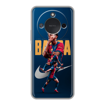 Силиконовый чехол на Honor X9c Smart с принтом Барселона Barca Yamal 