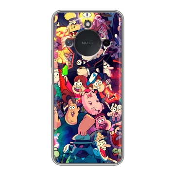 Силиконовый чехол на Honor X9c Smart с принтом Gravity Falls Гравити Фолз
