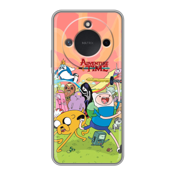 Силиконовый чехол на Honor X9c Smart с принтом Adventure time Время приключений Силиконовый чехол на Honor X9c Smart с принтом Adventure time Время приключений
