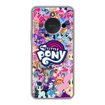 Силиконовый чехол на Honor X9c Smart с принтом My little pony Дружба чудо