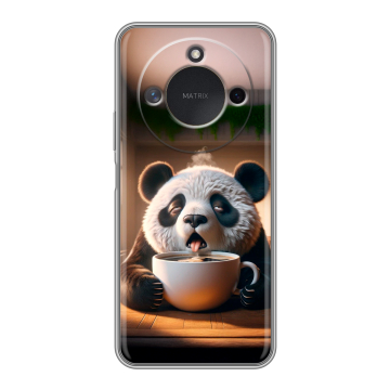 Силиконовый чехол на Honor X9c Smart с принтом смешная панда