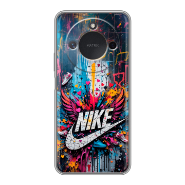 Силиконовый чехол на Honor X9c Smart с принтом Nike Найк