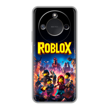 Силиконовый чехол на Honor X9c Smart с принтом Roblox Роблокс