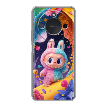 Силиконовый чехол на Honor X9c Smart с принтом Labubu Лабубу