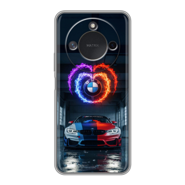 Силиконовый чехол на Honor X9c Smart с принтом BMW БМВ