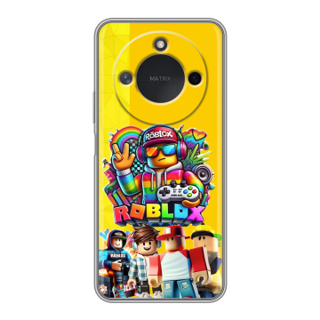 Силиконовый чехол на Honor X9c Smart с принтом Roblox Роблокс