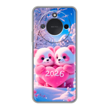 Силиконовый чехол на Honor X9c Smart с принтом Новый год Силиконовый чехол на Honor X9c Smart с принтом Новый год