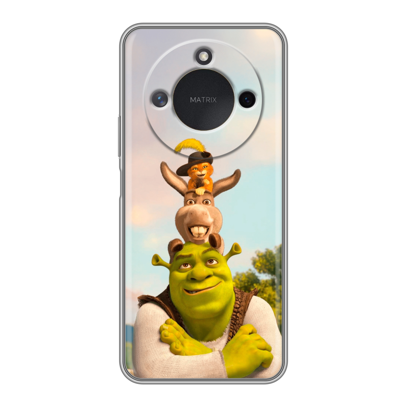 Силиконовый чехол на Honor X9c Smart с принтом Шрек Shrek Силиконовый чехол на Honor X9c Smart с принтом Шрек Shrek