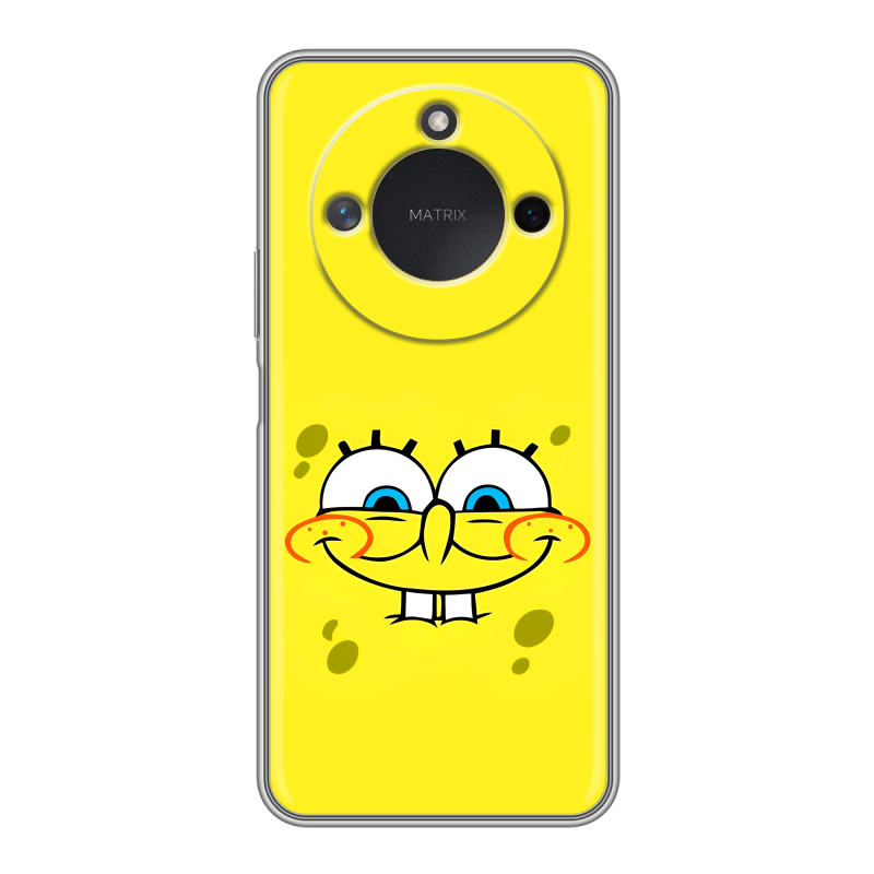 Силиконовый чехол на Honor X9c Smart с принтом спанчбоб спанч боб Силиконовый чехол на Honor X9c Smart с принтом спанчбоб спанч боб