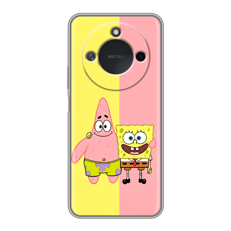 Силиконовый чехол на Honor X9c Smart с принтом Спанч боб Спанчбоб Силиконовый чехол на Honor X9c Smart с принтом Спанч боб Спанчбоб