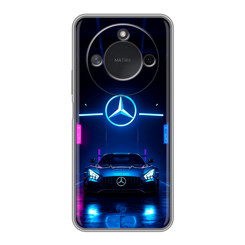 Силиконовый чехол на Honor X9c Smart с принтом Mercedes Мерседес Силиконовый чехол на Honor X9c Smart с принтом Mercedes Мерседес