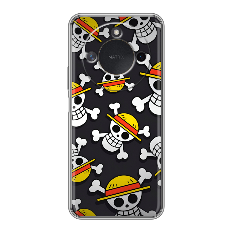 Силиконовый чехол на Honor X9c Smart с принтом One Piece Ван Пис Силиконовый чехол на Honor X9c Smart с принтом One Piece Ван Пис