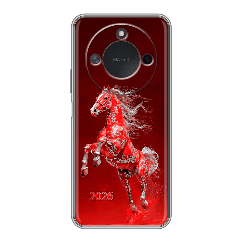Силиконовый чехол на Honor X9c Smart с принтом Новый год Силиконовый чехол на Honor X9c Smart с принтом Новый год
