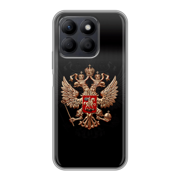 Силиконовый чехол на Honor X8c с принтом Герб России Силиконовый чехол на Honor X8c с принтом Герб России