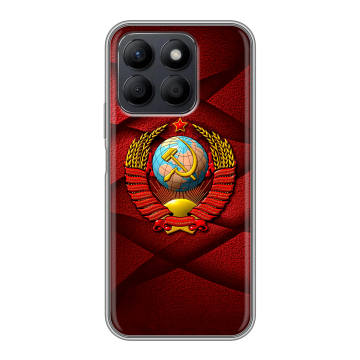 Силиконовый чехол на Honor X8c с принтом Герб СССР Силиконовый чехол на Honor X8c с принтом Герб СССР