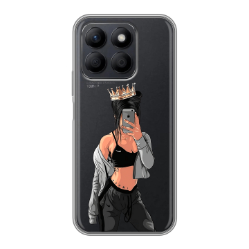 Силиконовый чехол на Honor X8c с принтом Женские принты Силиконовый чехол на Honor X8c с принтом Женские принты