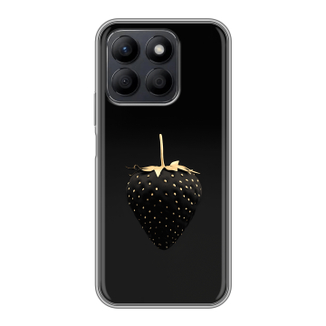 Силиконовый чехол на Honor X8c с принтом Черная клубника Силиконовый чехол на Honor X8c с принтом Черная клубника