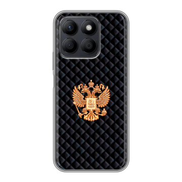 Силиконовый чехол на Honor X8c с принтом Герб России принт