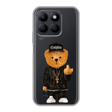 Силиконовый чехол на Honor X8c с принтом Мишка Силиконовый чехол на Honor X8c с принтом Мишка
