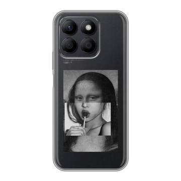 Силиконовый чехол на Honor X8c с принтом Мона Лиза Силиконовый чехол на Honor X8c с принтом Мона Лиза