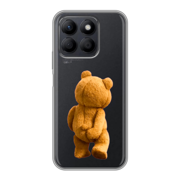 Силиконовый чехол на Honor X8c с принтом Медведь Силиконовый чехол на Honor X8c с принтом Медведь