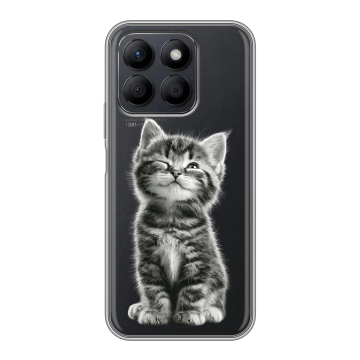 Силиконовый чехол на Honor X8c с принтом Котенок Силиконовый чехол на Honor X8c с принтом Котенок