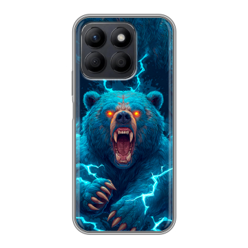 Силиконовый чехол на Honor X8c с принтом Медведь